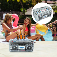 Load image into Gallery viewer, "Revitalize Your Pool Party: Inflatable Cooler  Ice Tray & Boombox Bar - Your Ultimate 80s Upgrade!"